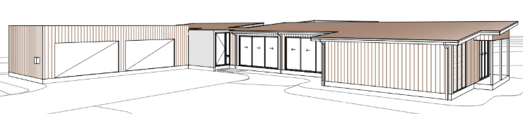 Architectural concept elevation for a new home in the Tablelands, Queensland